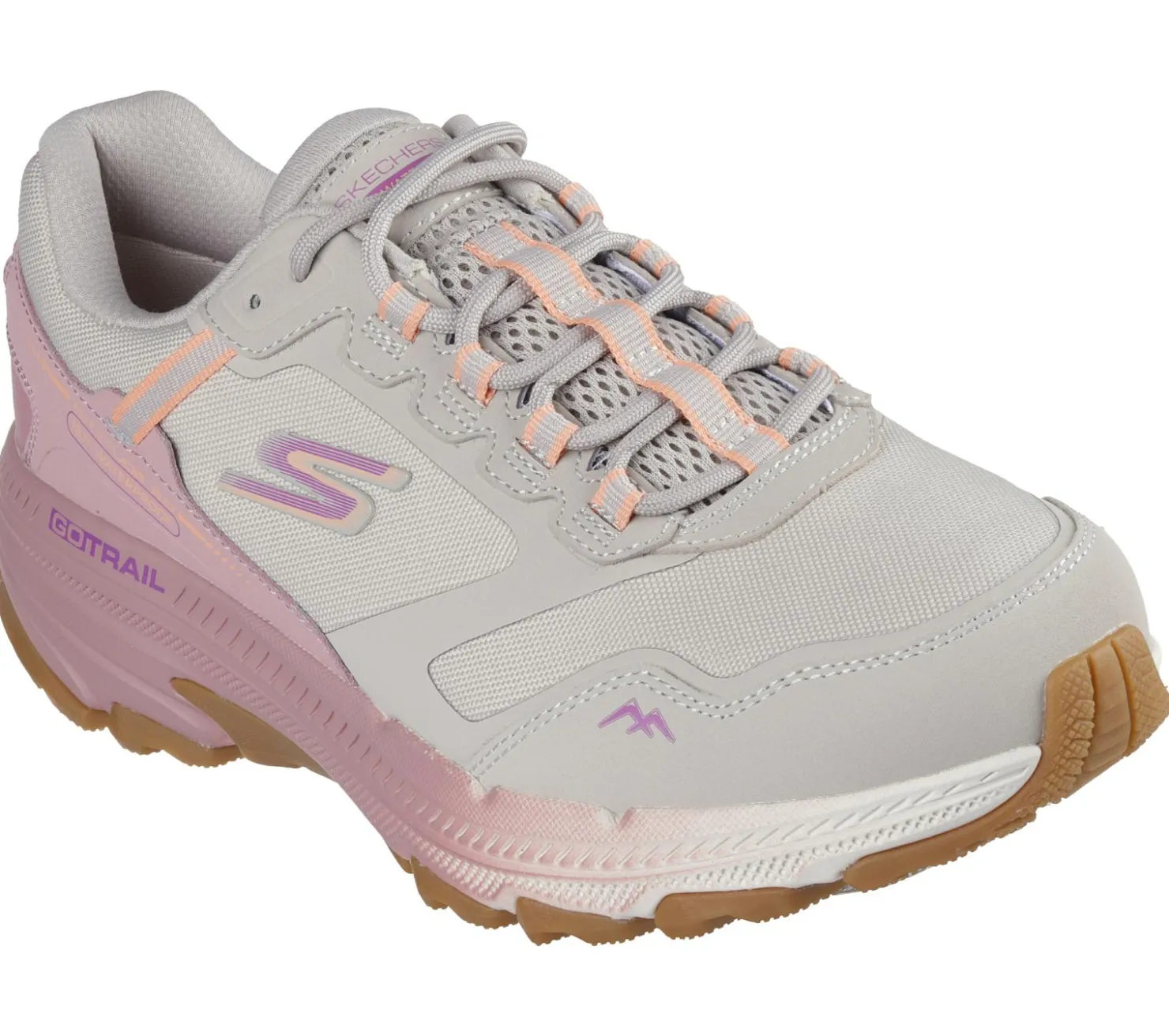 Lace Up|Athletic Sneakers<SKECHERS Waterproof: GO RUN Trail Altitude 2.0 NATURAL / PINK