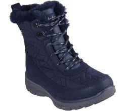 Boots<SKECHERS Waterproof Relaxed Fit: Easy Going - Frostine NAVY