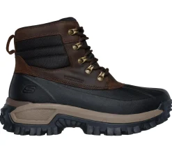Boots<SKECHERS Waterproof Relaxed Fit: Trekson - Wilder CHOCOLATE / BLACK