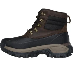 Boots<SKECHERS Waterproof Relaxed Fit: Trekson - Wilder CHOCOLATE / BLACK