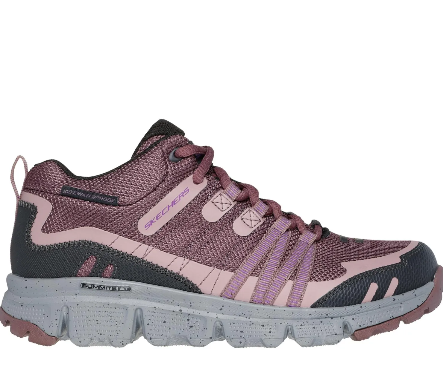 Lace Up|Athletic Sneakers<SKECHERS Waterproof: Summits AT - Wynnwood MAUVE / MULTI
