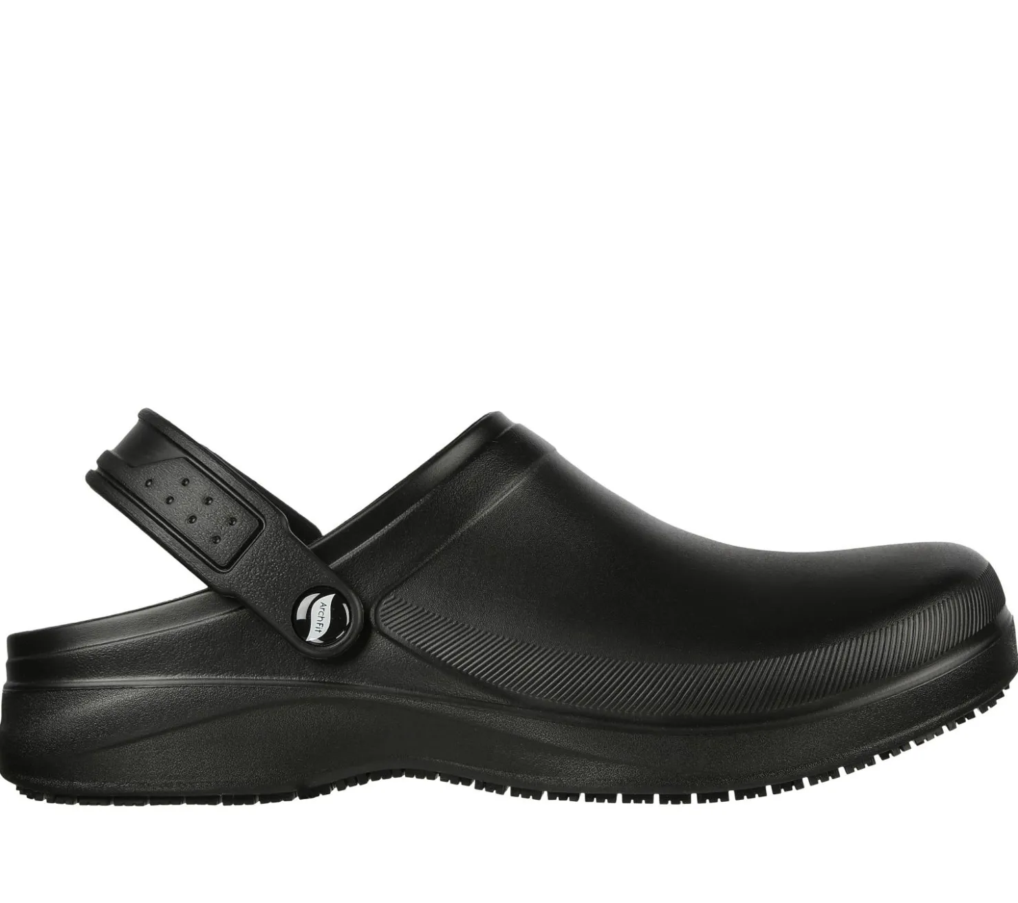 Work & Safety|Slip-Ons<SKECHERS Work Arch Fit: Riverbound SR BLACK