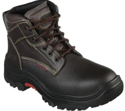 Work & Safety|Lace Up<SKECHERS Work: Burgin - Tarlac ST BROWN