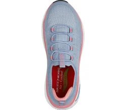 Work & Safety<SKECHERS Work: Max Cushioning Arch Fit 2.0 Slip-Resistant - Nixx LIGHT BLUE / PINK