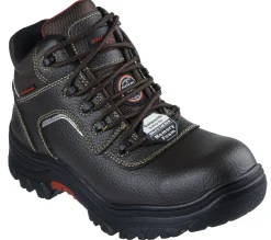 Work & Safety|Lace Up<SKECHERS Work Relaxed Fit: Burgin - Sosder Comp Toe BROWN