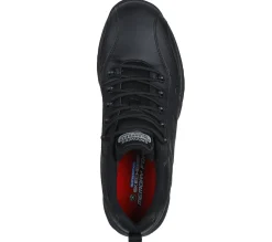 Lace Up<SKECHERS Work Relaxed Fit: Dighton - Strits BLACK