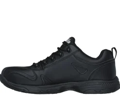 Lace Up<SKECHERS Work Relaxed Fit: Dighton - Strits BLACK