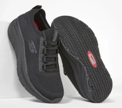 Work & Safety<SKECHERS Work Relaxed Fit: D'Lux Walker SR - Ozema BLACK