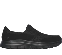 Work & Safety|Slip-Ons<SKECHERS Work Relaxed Fit: Flex Advantage - McAllen SR BLACK