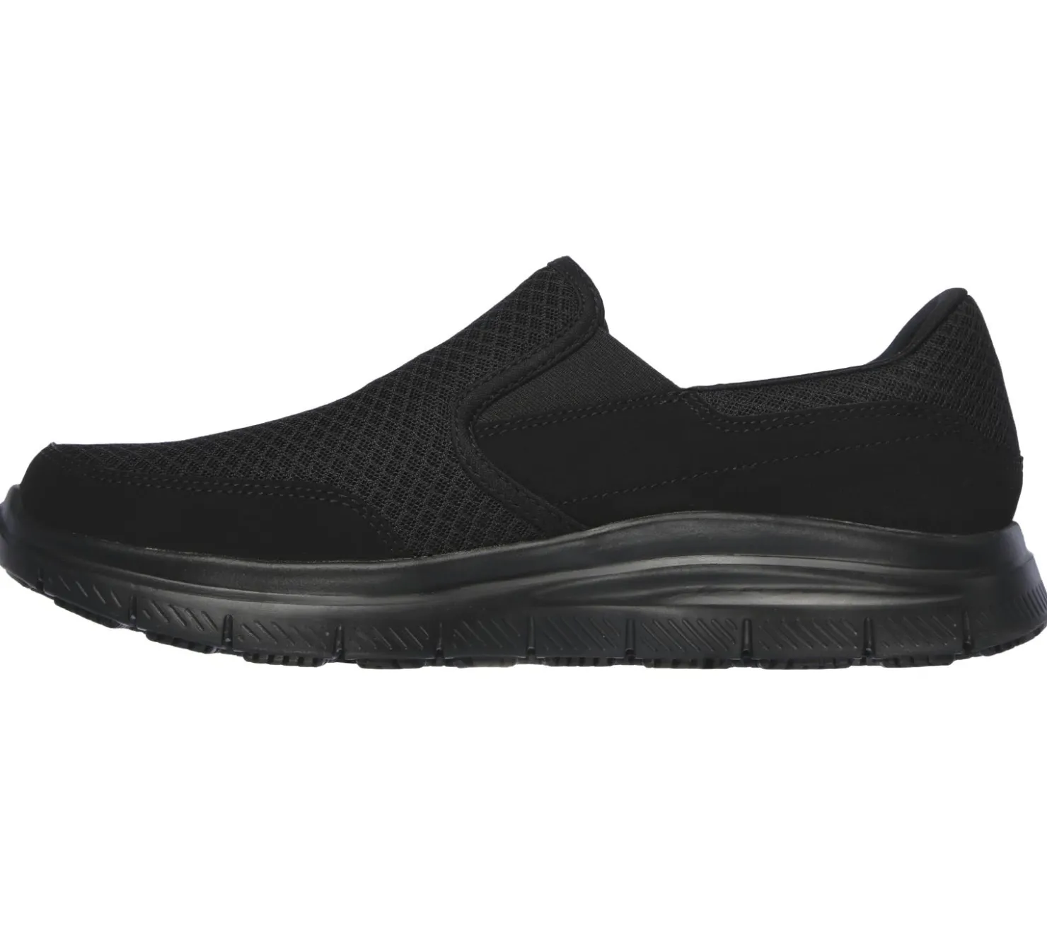 Work & Safety|Slip-Ons<SKECHERS Work Relaxed Fit: Flex Advantage - McAllen SR BLACK