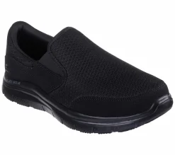 Work & Safety|Slip-Ons<SKECHERS Work Relaxed Fit: Flex Advantage - McAllen SR BLACK