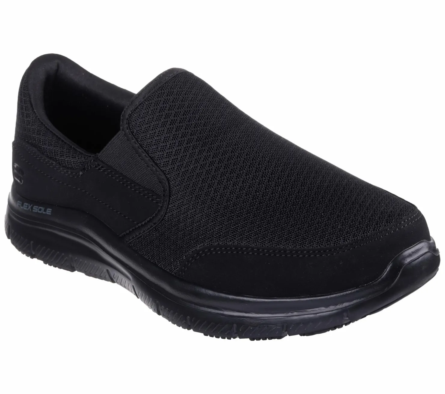 Work & Safety|Slip-Ons<SKECHERS Work Relaxed Fit: Flex Advantage - McAllen SR BLACK