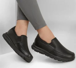 Work & Safety<SKECHERS Work Relaxed Fit: Nampa - Annod SR BLACK