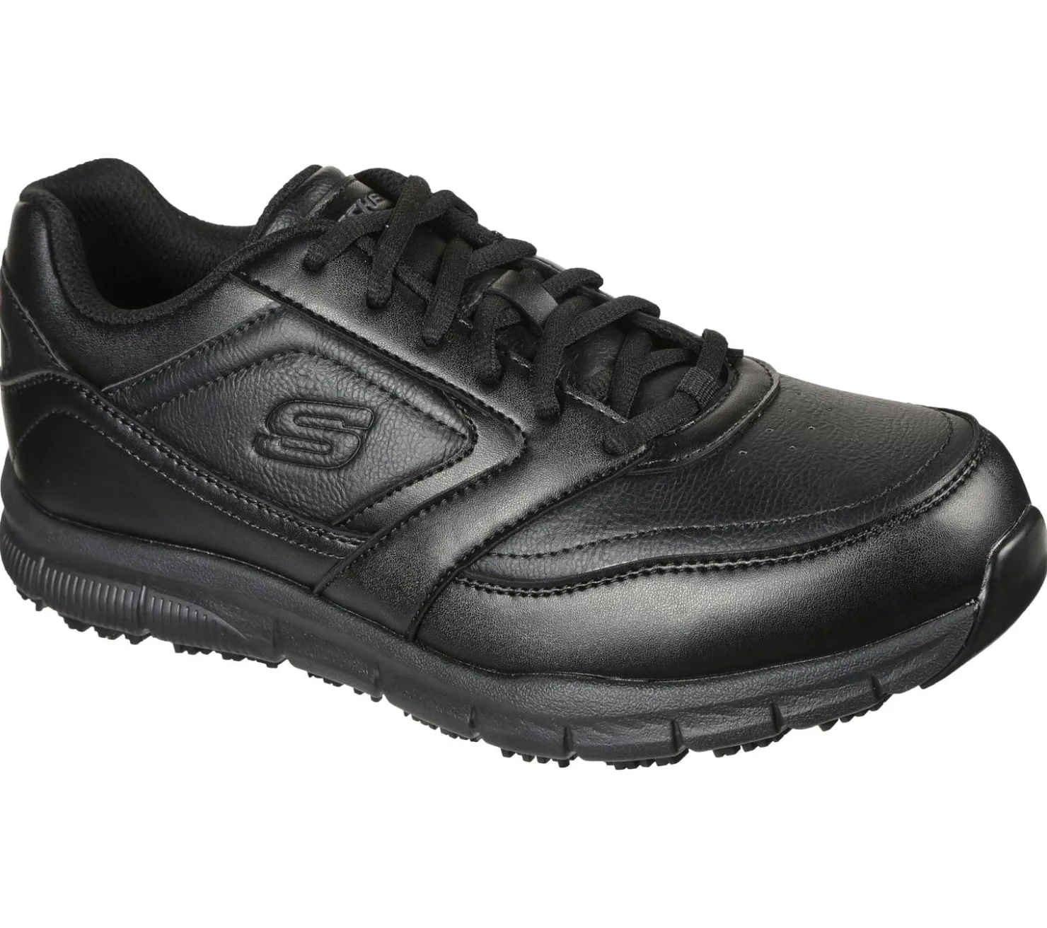 Work & Safety|Lace Up<SKECHERS Work Relaxed Fit: Nampa SR BLACK