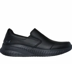 Work & Safety<SKECHERS Work Slip-Resistant Relaxed Fit: Squad Chaos - Rockrath BLACK