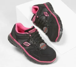 Work & Safety<SKECHERS Work: Synergy - Sandlot Alloy Toe BLACK / PINK