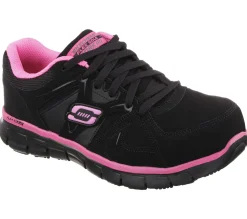 Work & Safety<SKECHERS Work: Synergy - Sandlot Alloy Toe BLACK / PINK